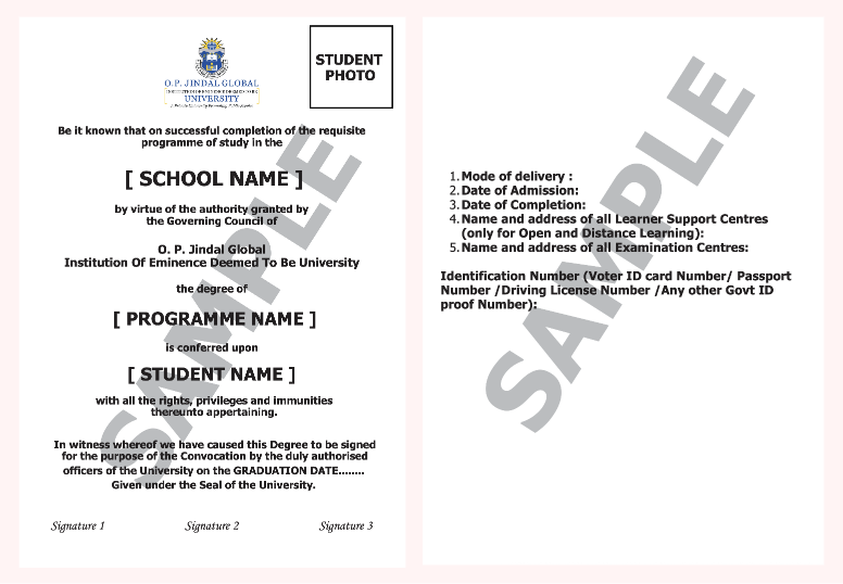 MBA Degree Certificate